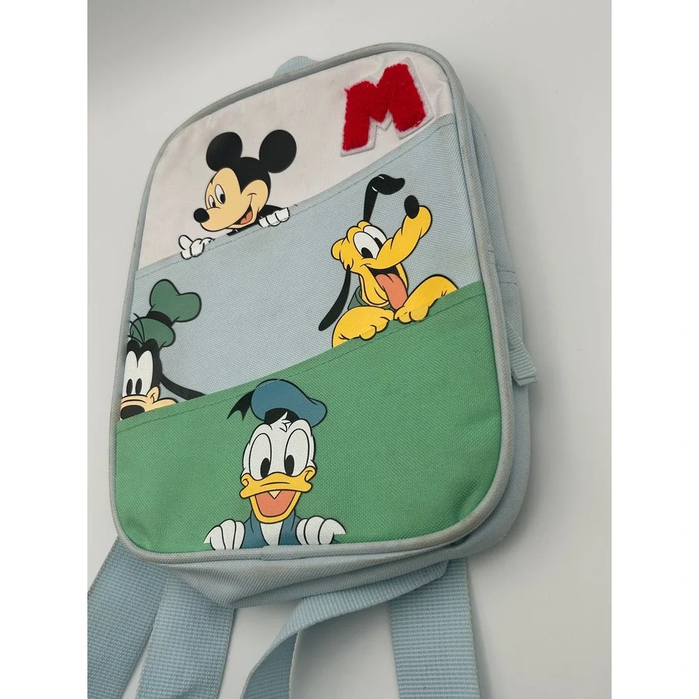 Disney Junior Mickey Mouse Donald Pluto Goofy Toddler Backpack Blue B742